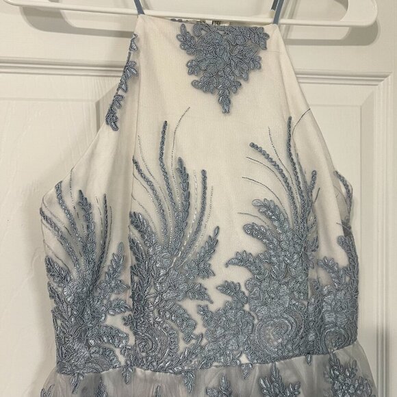 Altar'd State Blue Lace Formal Dress Size M - Picture 2 of 8
